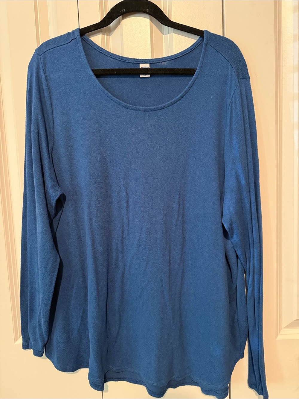 Old Navy Women's Cobalt Blue Scoop Neck Long Sleeve Tee